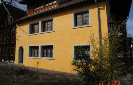 Sanierung Wohnhaus Wärmedämmung Lasur Niederhof